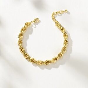Uncommon James Gold Rope Chain Bracelet